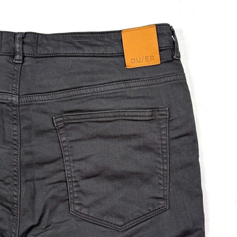 DU/ER Performance Denim Slim Fit Jeans Black 32x31 Mens Tapered Leg Pants